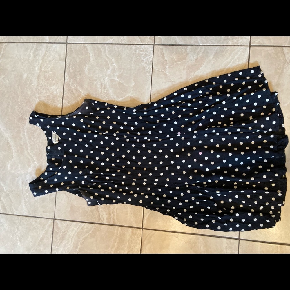 Vintage polka dot mini corset back size 4-6